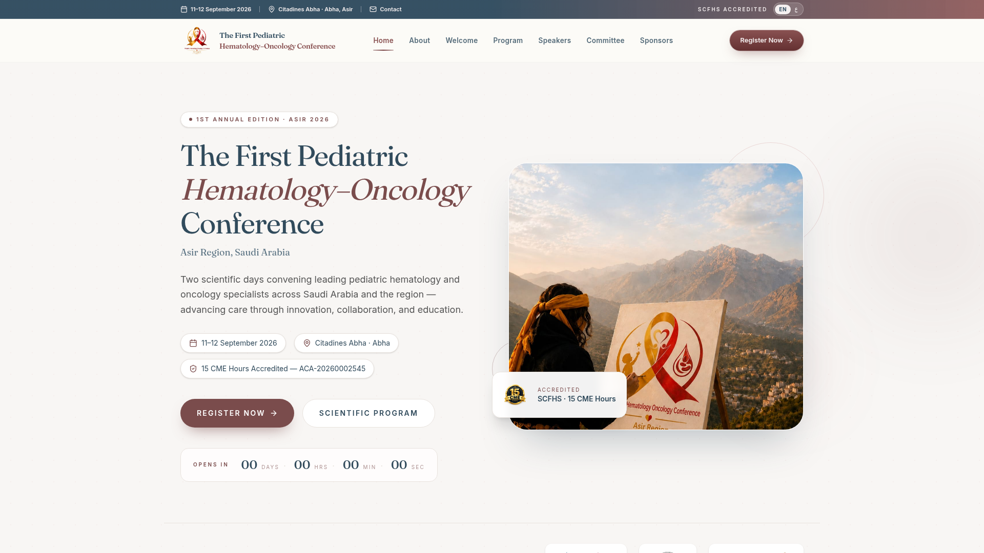 Premier Congrès d'Hématologie-Oncologie Pédiatrique