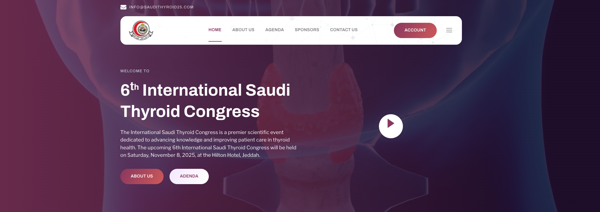 مؤتمر الغدة الدرقية السعودي — موقع المؤتمر الطبي الدولي