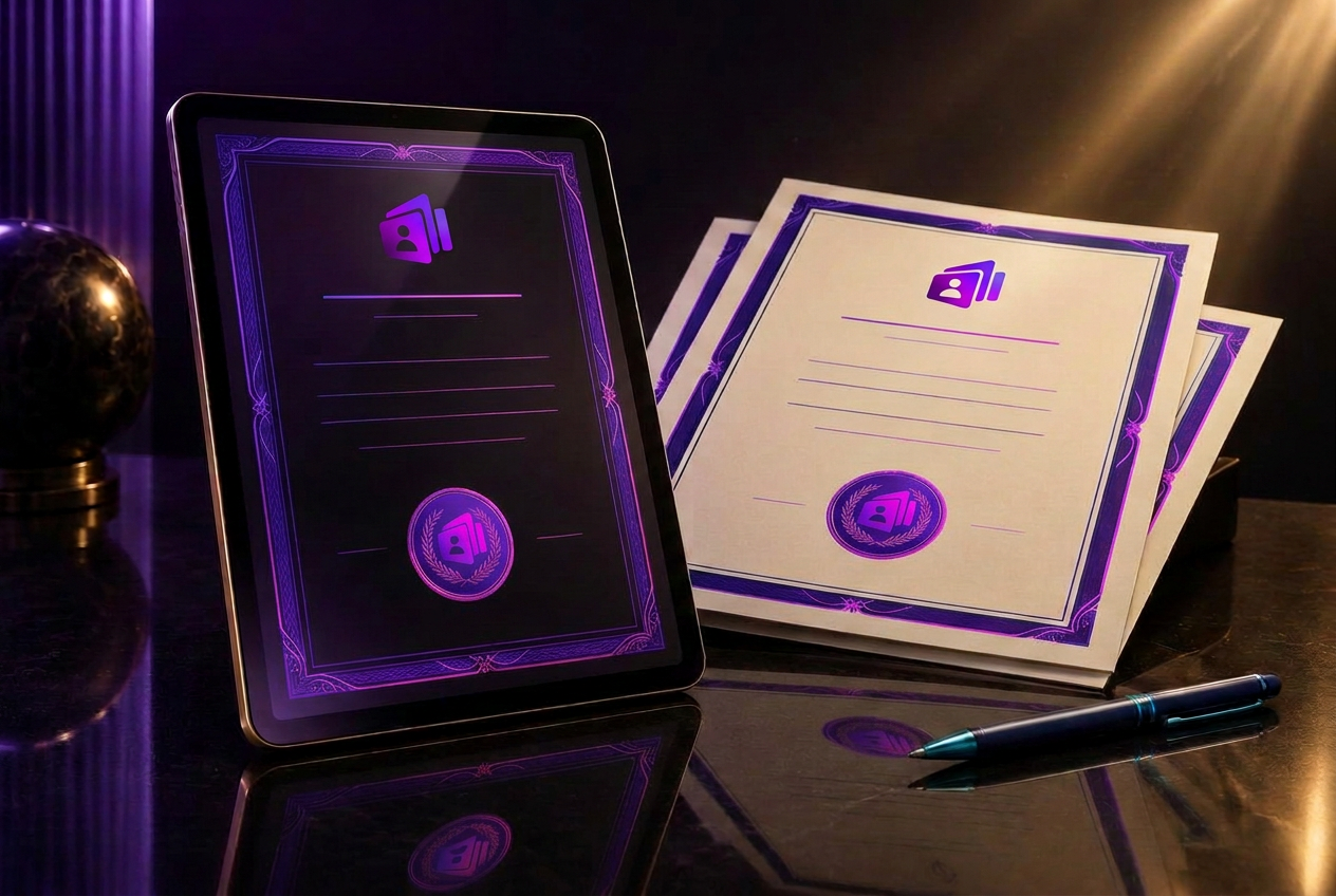 Certificats numériques et imprimés