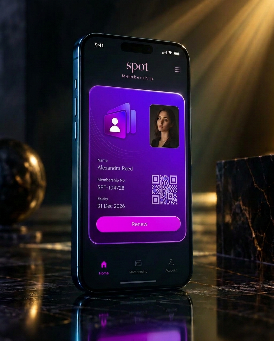 Carte de membre sur mobile